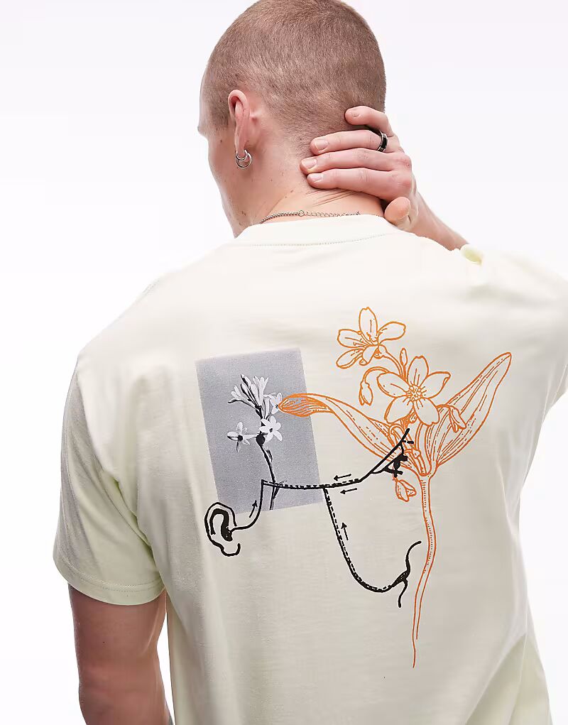 

Футболка Carhartt WIP Senses с графическим принтом в темно-желтом цвете