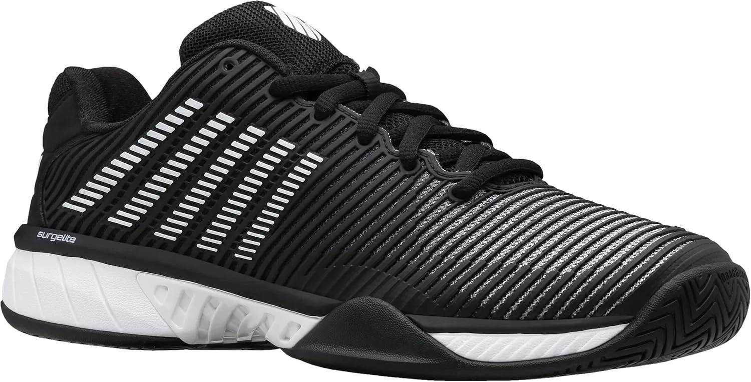 Кроссовки теннисные K-Swiss Hypercourt Express 2, Black/White/Highrise — фото 3