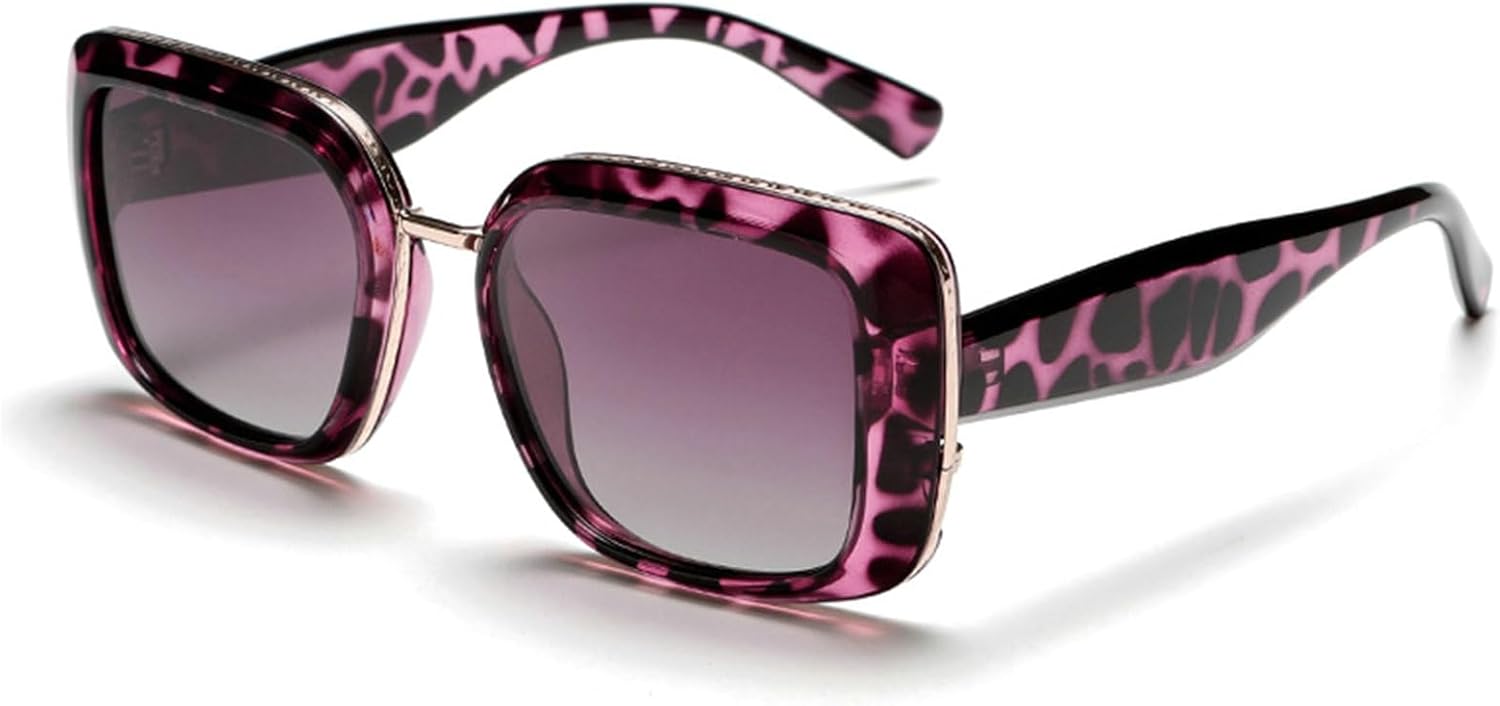 

Солнцезащитные очки Willochra Retro Polarized Square для женщин и мужчин, модные солнцезащитные очки с градиентным переходом цвета, винтажный стиль, защита от УФ-излучения, C3