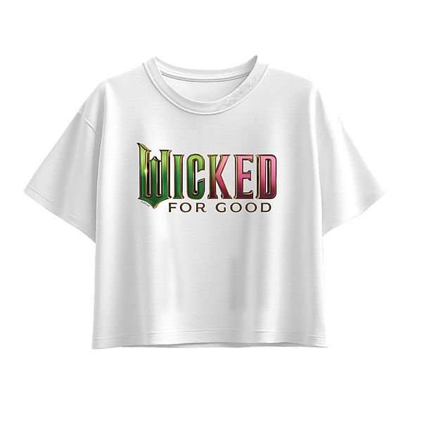 

Футболка Wicked for Good с логотипом для девочек 7-16 лет Licensed Character, White