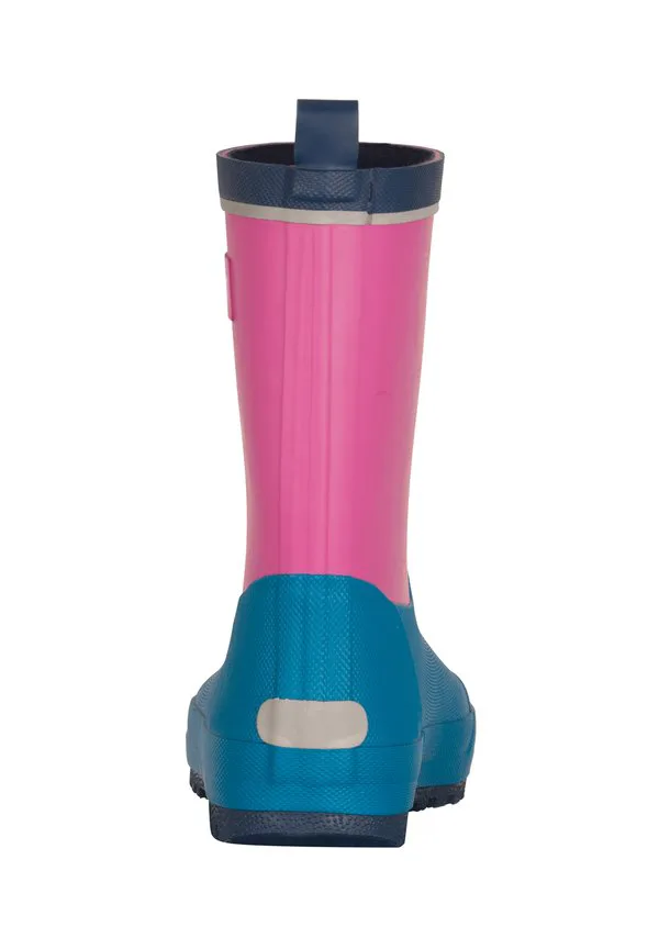 Резиновые сапоги для люсефьорда Trollkids, Light Magenta/Dark Turquoise/Madeira Blue — фото 4