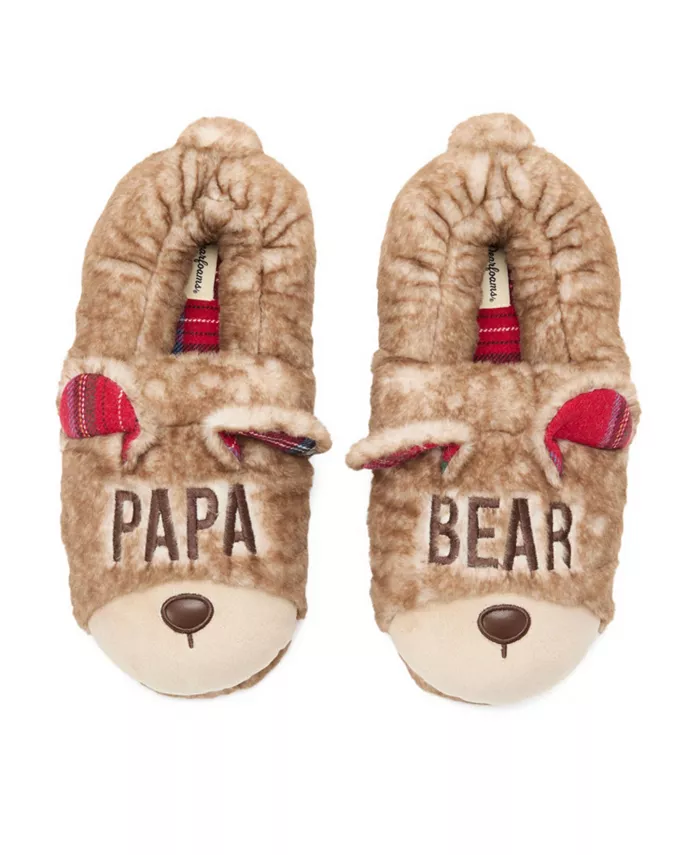 

Мужские тапочки Papa Bear с закрытой пяткой Dearfoams, белый