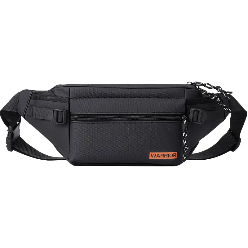 

WARRIOR Нагрудная сумка на пояс Oxford с покрытием из кожи для мужчин, черная