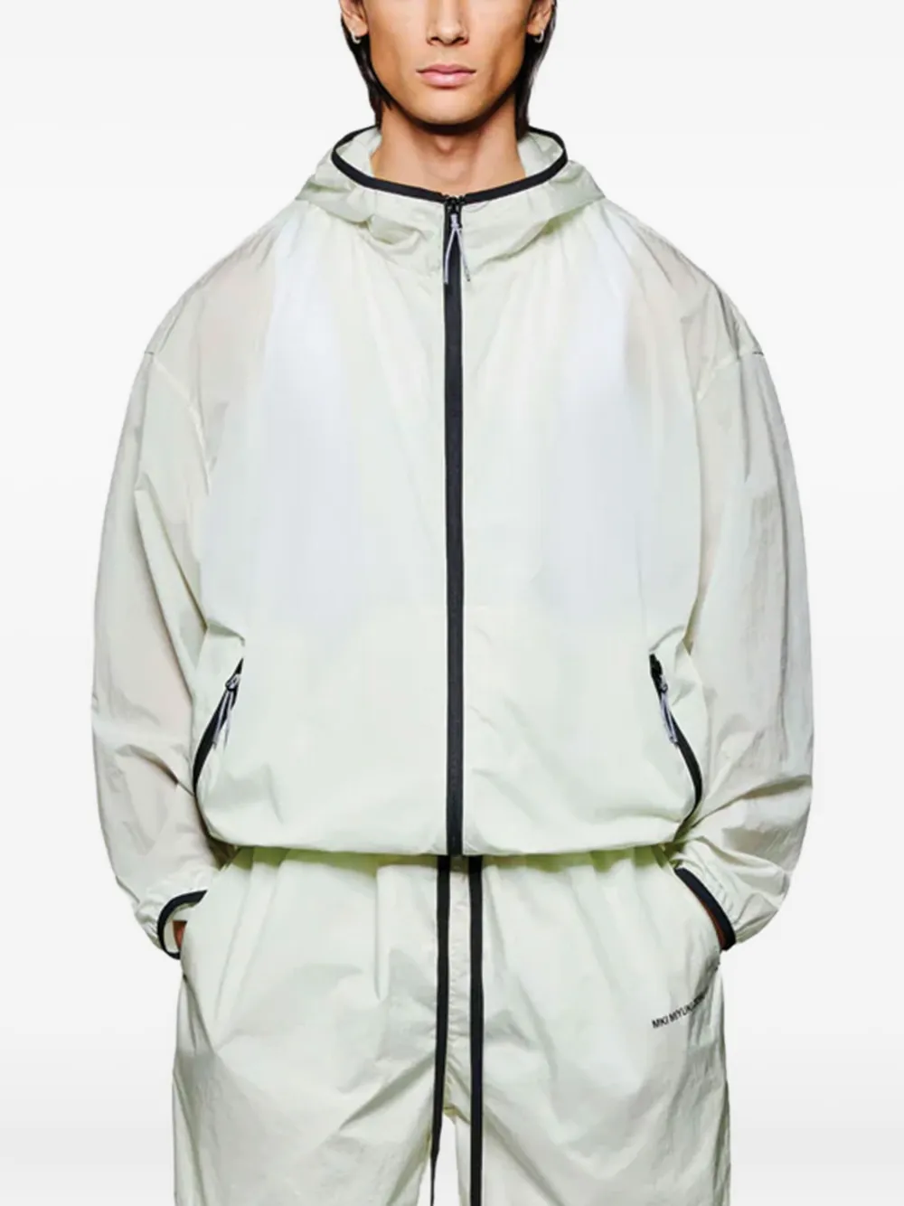 

Куртка на молнии с капюшоном MKI Miyuki Zoku, белый