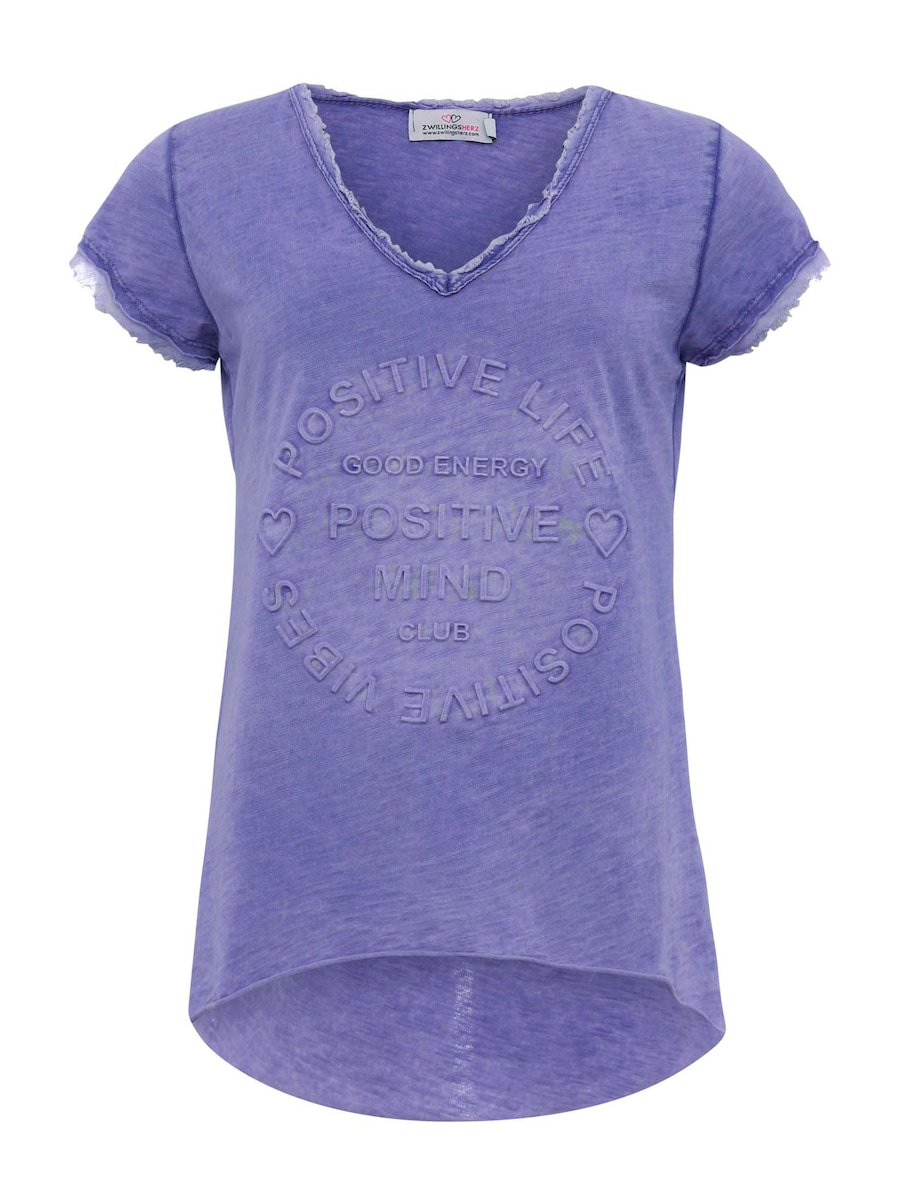 

Рубашка Zwillingsherz Positive Mind, фиолетовый