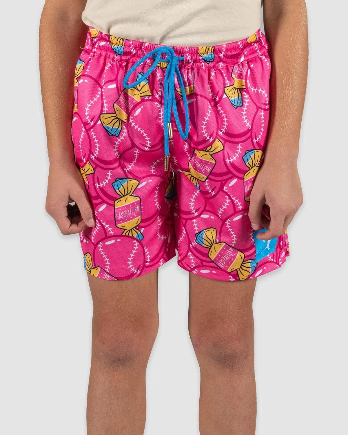 Шорты для бейсбола Youth Bubbles and Doubles Original Bubble Gum Baseballism, розовый — фото 2