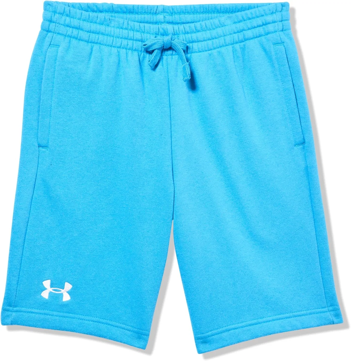 Детские флисовые шорты Under Armour Rival, (452) Ether Blue//White