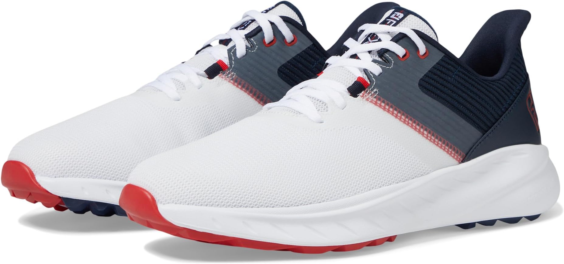 

Кроссовки FootJoy FJ Flex Golf Shoes, цвет White/Navy/Red