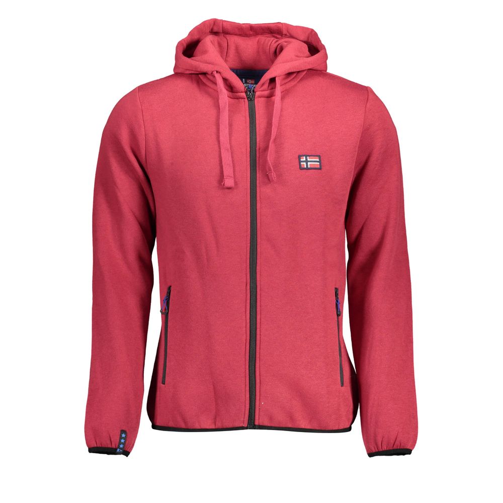 

Красный хлопковый свитер Geographical Norway