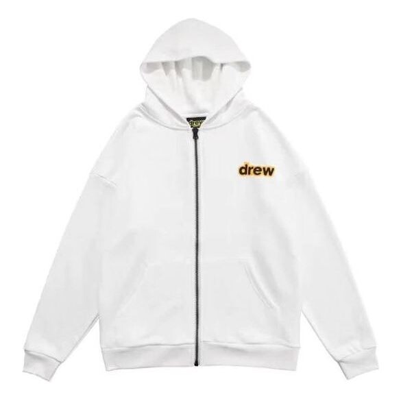 

Куртка sherman drew zip-up hoodie 'off white ' Drew House, белый