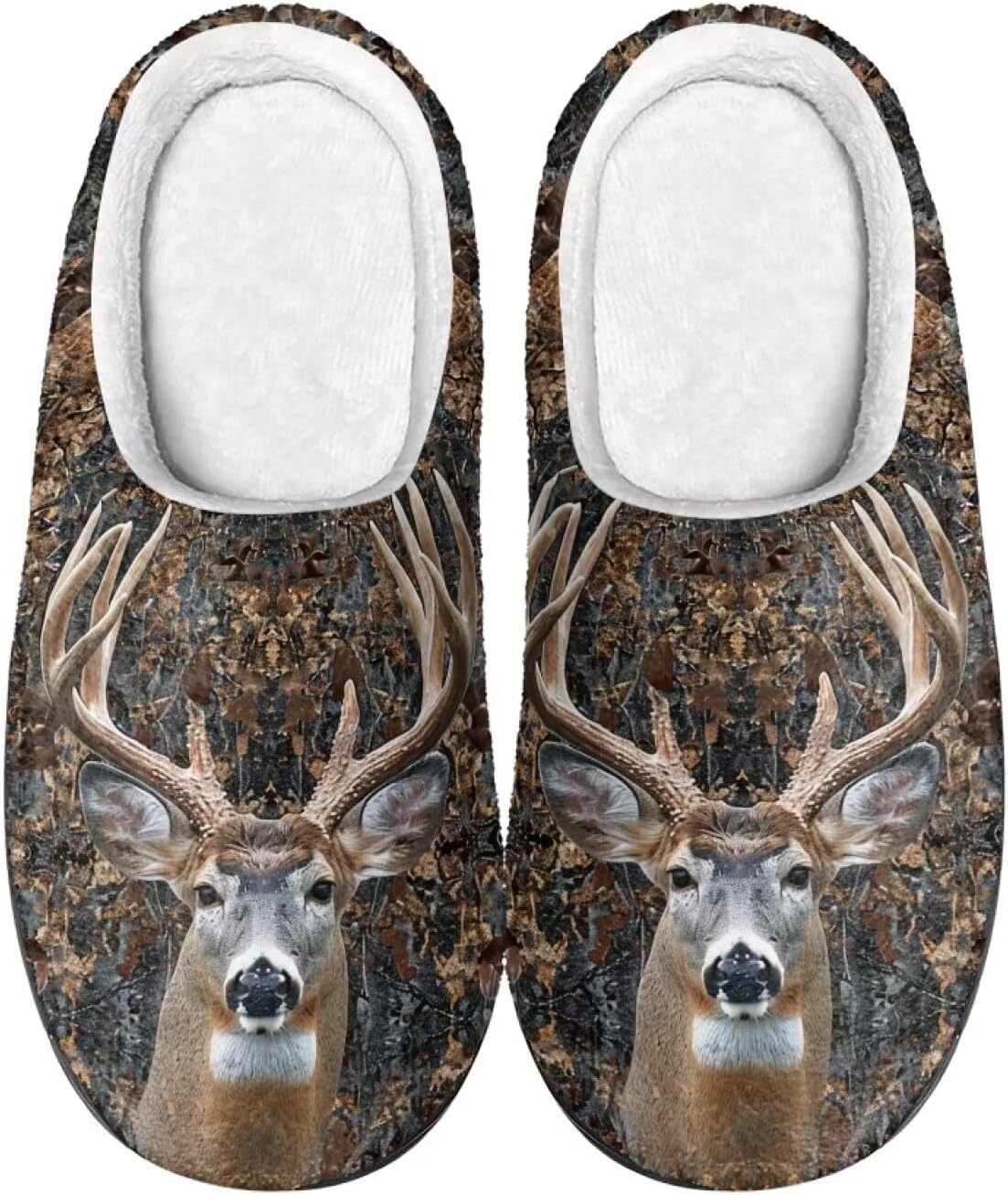 

Домашние тапочки DISNIMO для мужчин, для использования в помещении и на улице, с противоскользящей подошвой, легкие, 1 Camo Elk