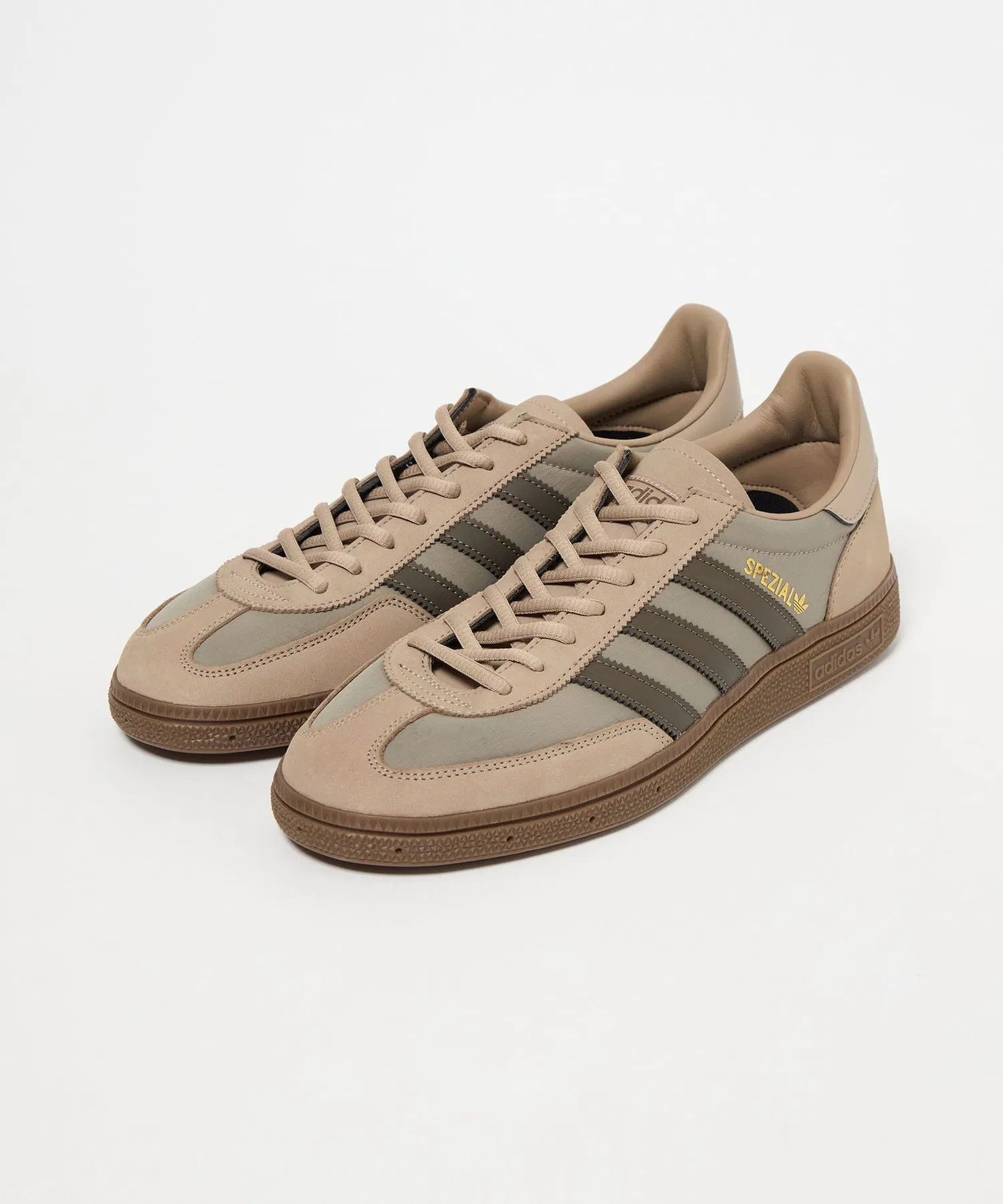Мужские кроссовки adidas Originals Handball Spezial бежевые — фото 2