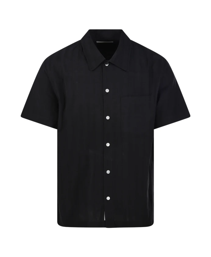 

Черная рубашка с воротником Dunst, черный