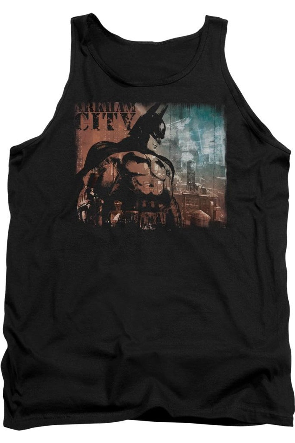 

Batman Arkham City City Knockout взрослый майка Gildan, черный