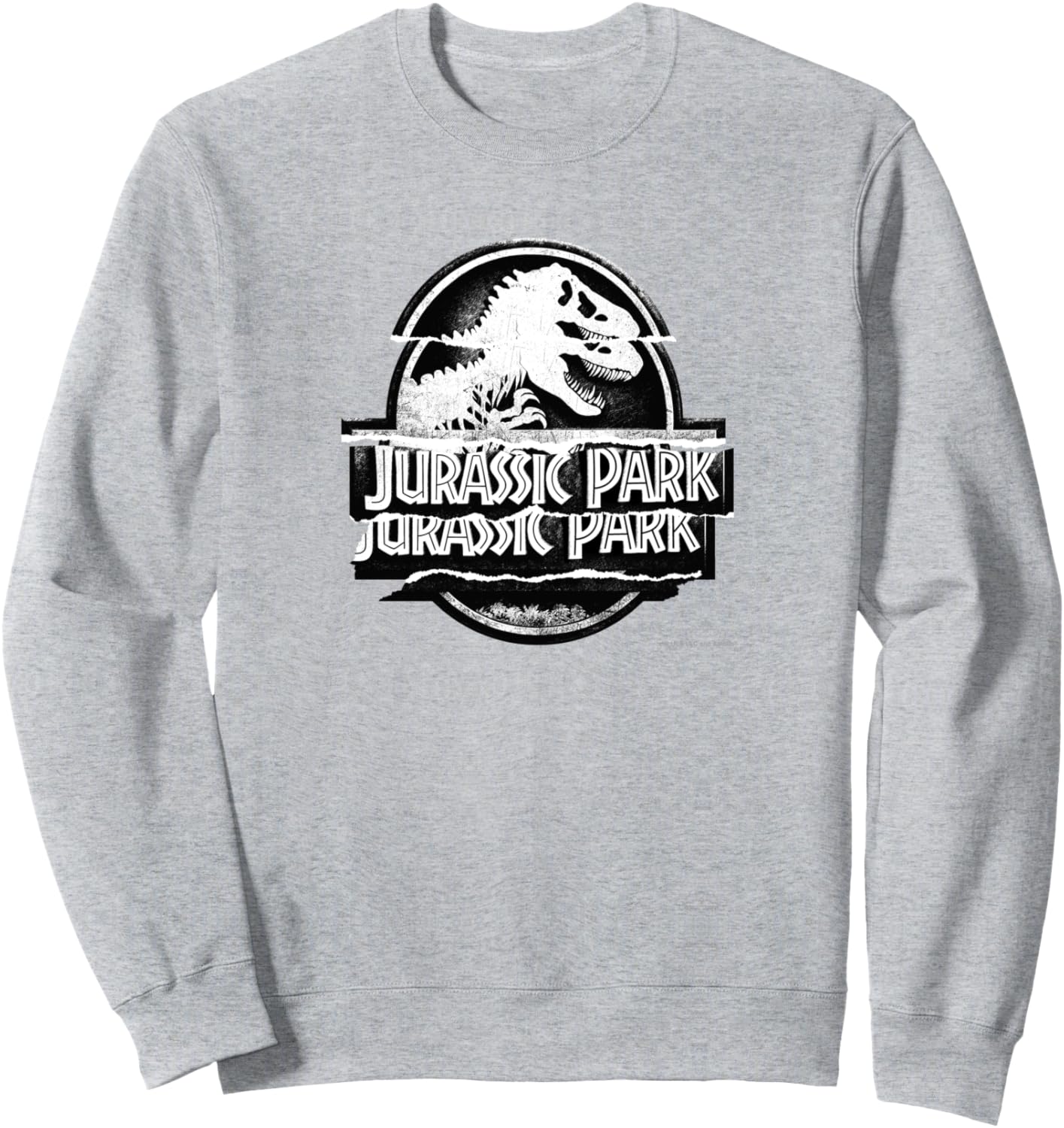 

Толстовка с логотипом «Парка Юрского периода» (RIPPING PAPER) Jurassic Park, серый