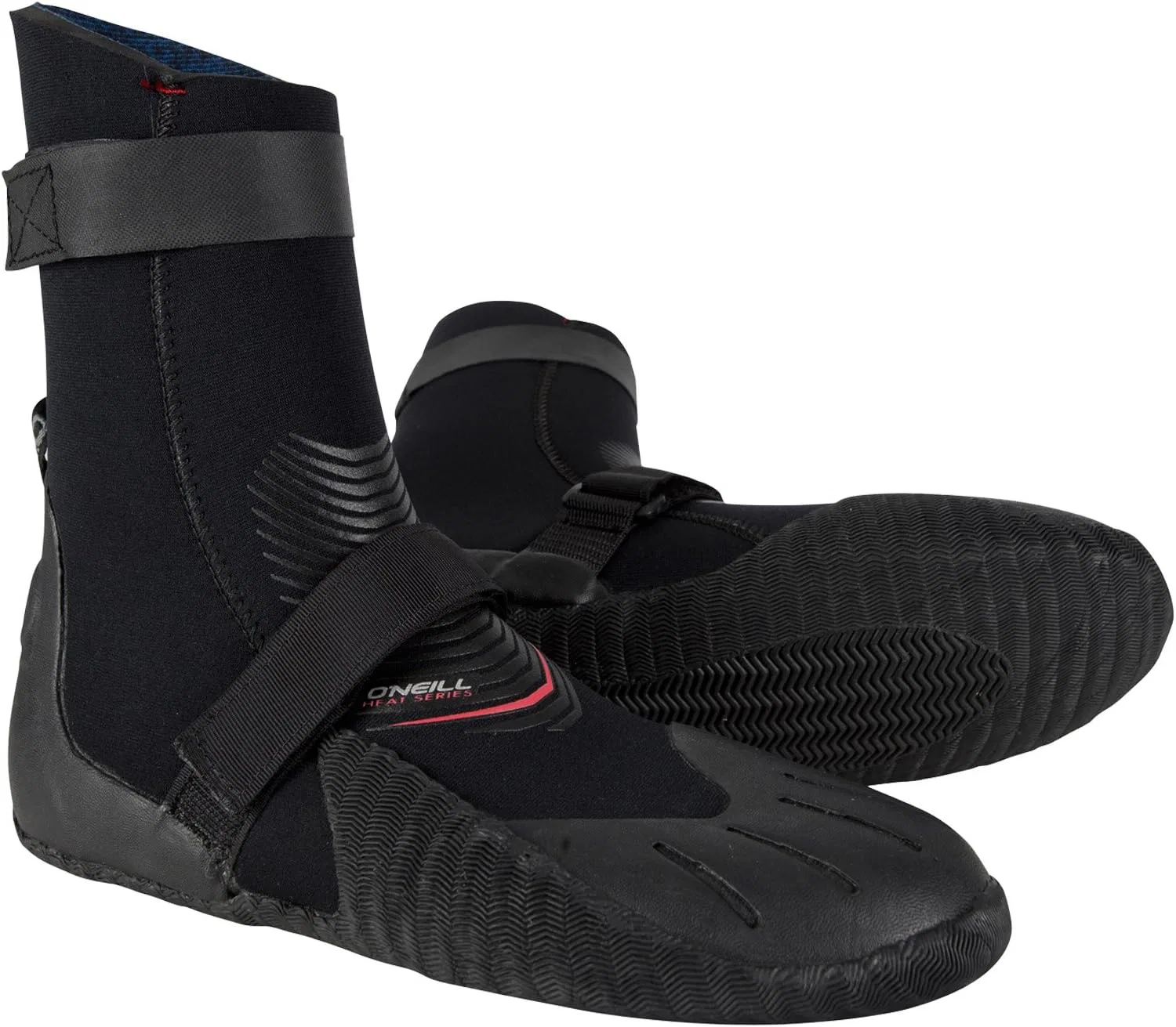 Ботинки O';Neill Heat 5MM Round Toe Neoprenanzug Stiefeletten Schwarz - Unisex - Anti-Flush-Schienbeinriemen. 5mm - Torsionskontrolle Vorderfuß O'Neill, Black