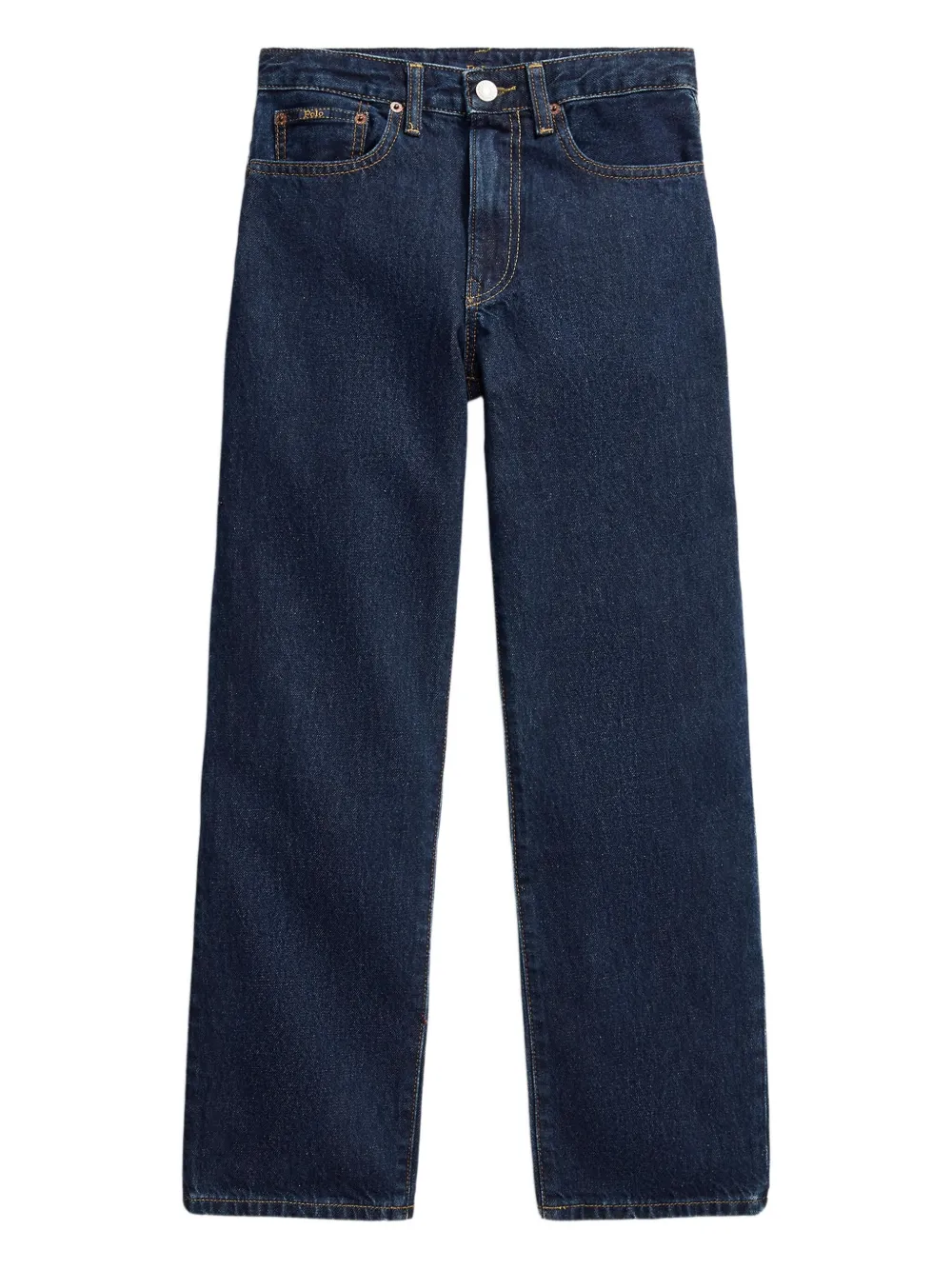 

Прямые хлопковые джинсы POLO RALPH LAUREN KIDS, синий