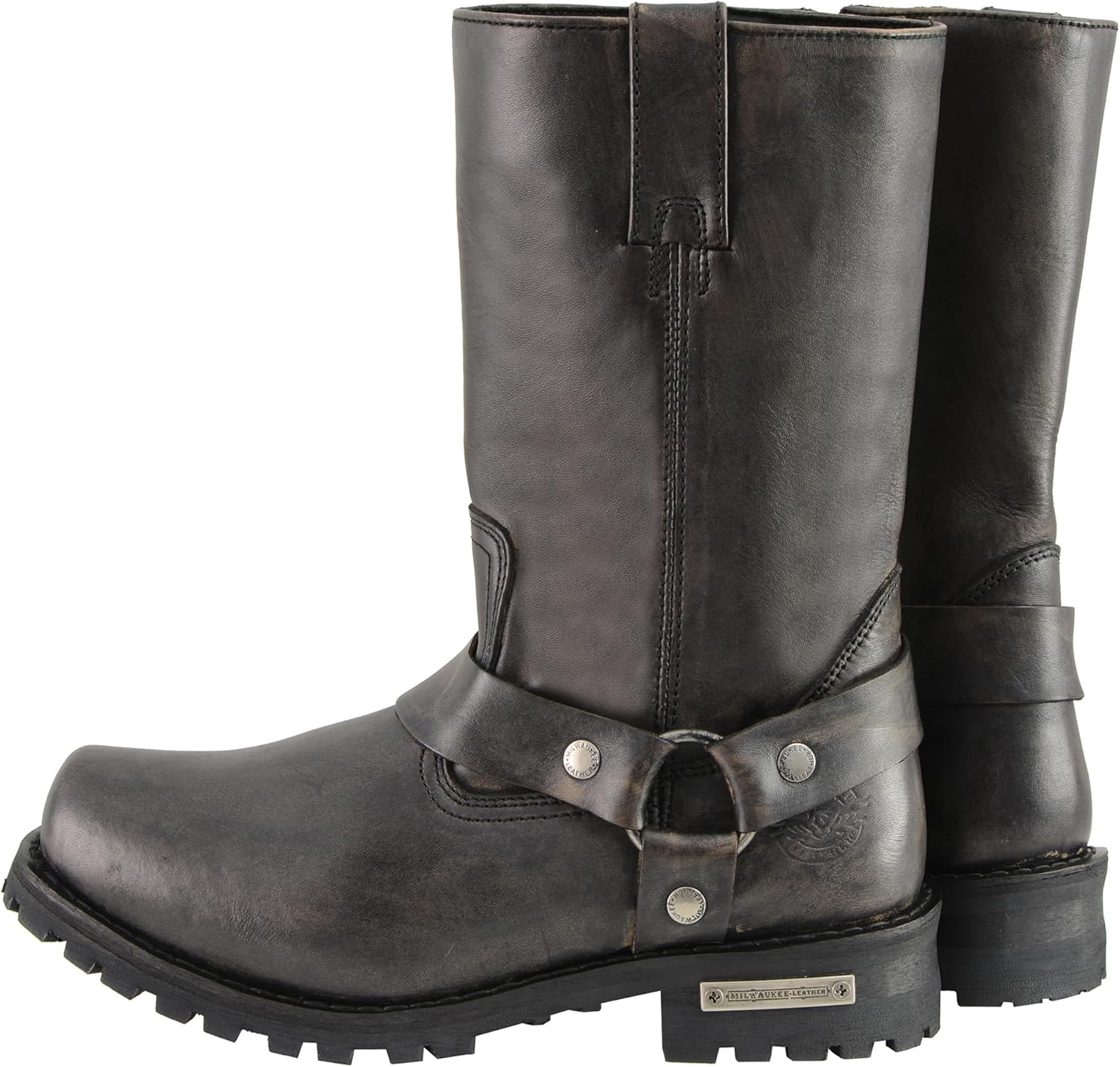 Мужские водонепроницаемые ботинки Milwaukee Leather с 11-дюймовым голенищем, квадратным носком и широкой колодкой, коричневый — фото 3