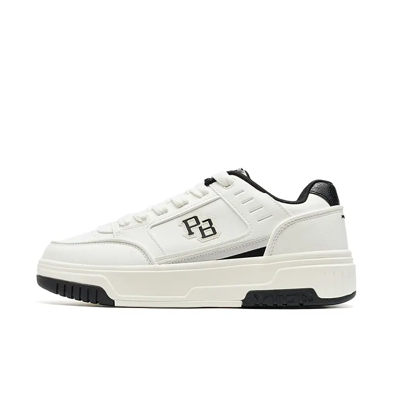 

XTEP Нескользящие, водонепроницаемые, легкие низкие кроссовки для скейтбординга, мужские, парусные, белые/черные