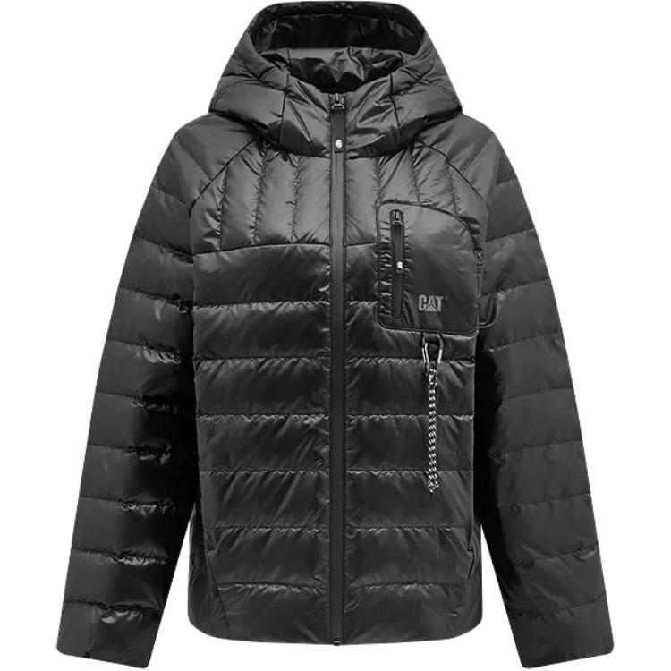 

Пуховая куртка женская с воротником-стойкой, утолщенные, другие модели CAT, черный