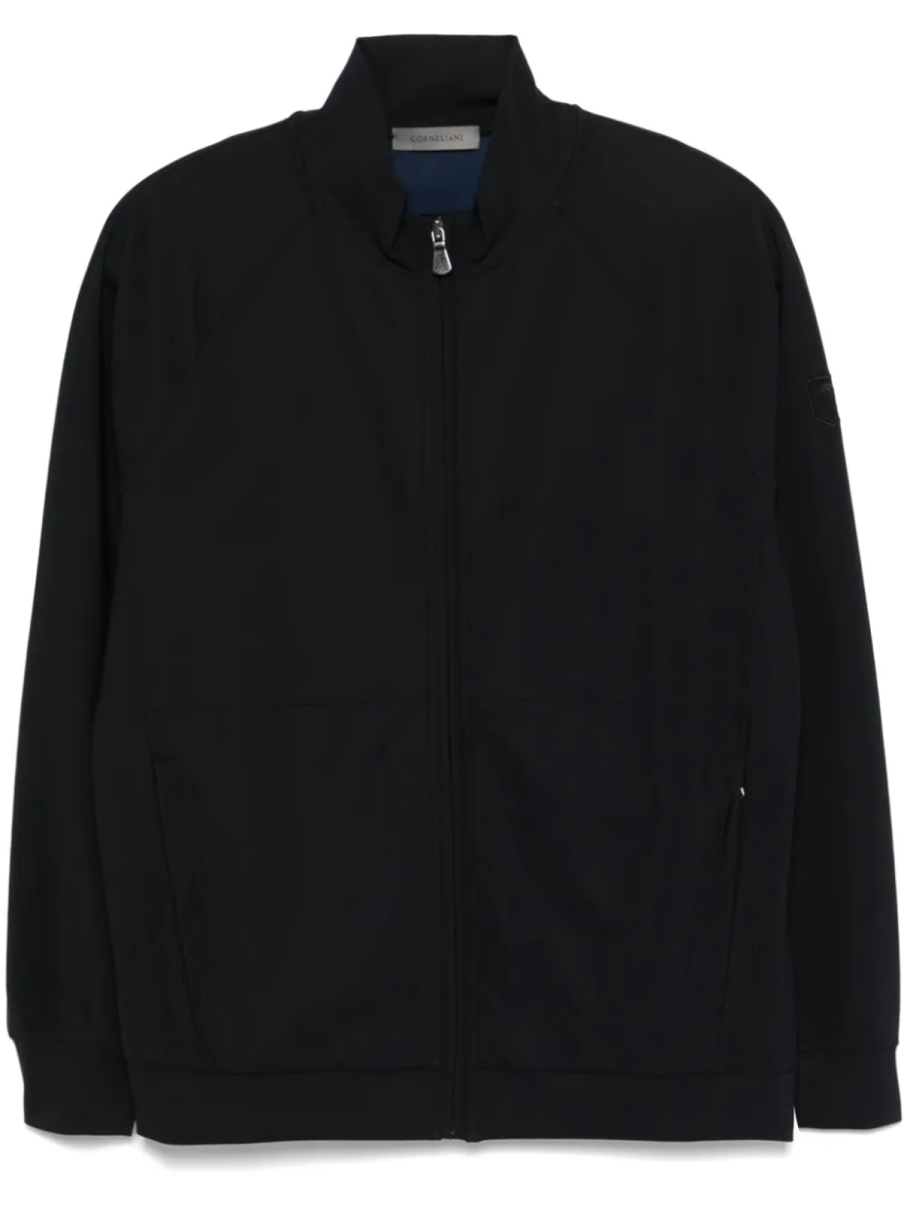 

Куртка с вышитым логотипом Corneliani, черный