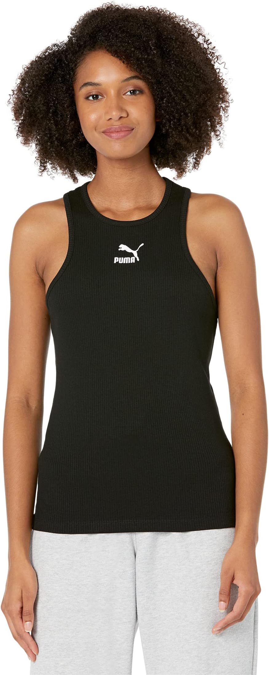 

Топ PUMA Classics Ribbed Tank, черный