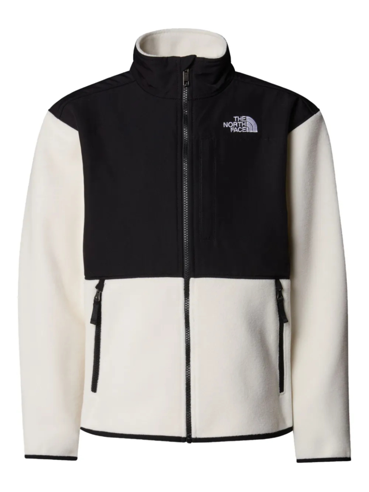 

Флисовая куртка Denali с цветными блоками The North Face Kids, белый
