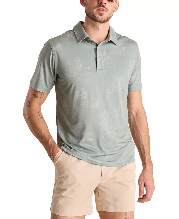 

Мужская поло The Golf Course Willow Performance Chubbies, зеленый