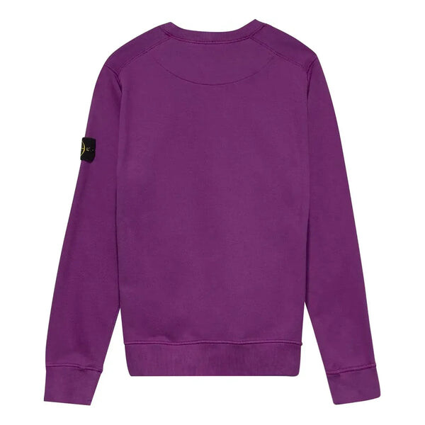 Куртка badge logo crewneck sweatshirt 'magenta' Stone Island, фиолетовый — фото 2