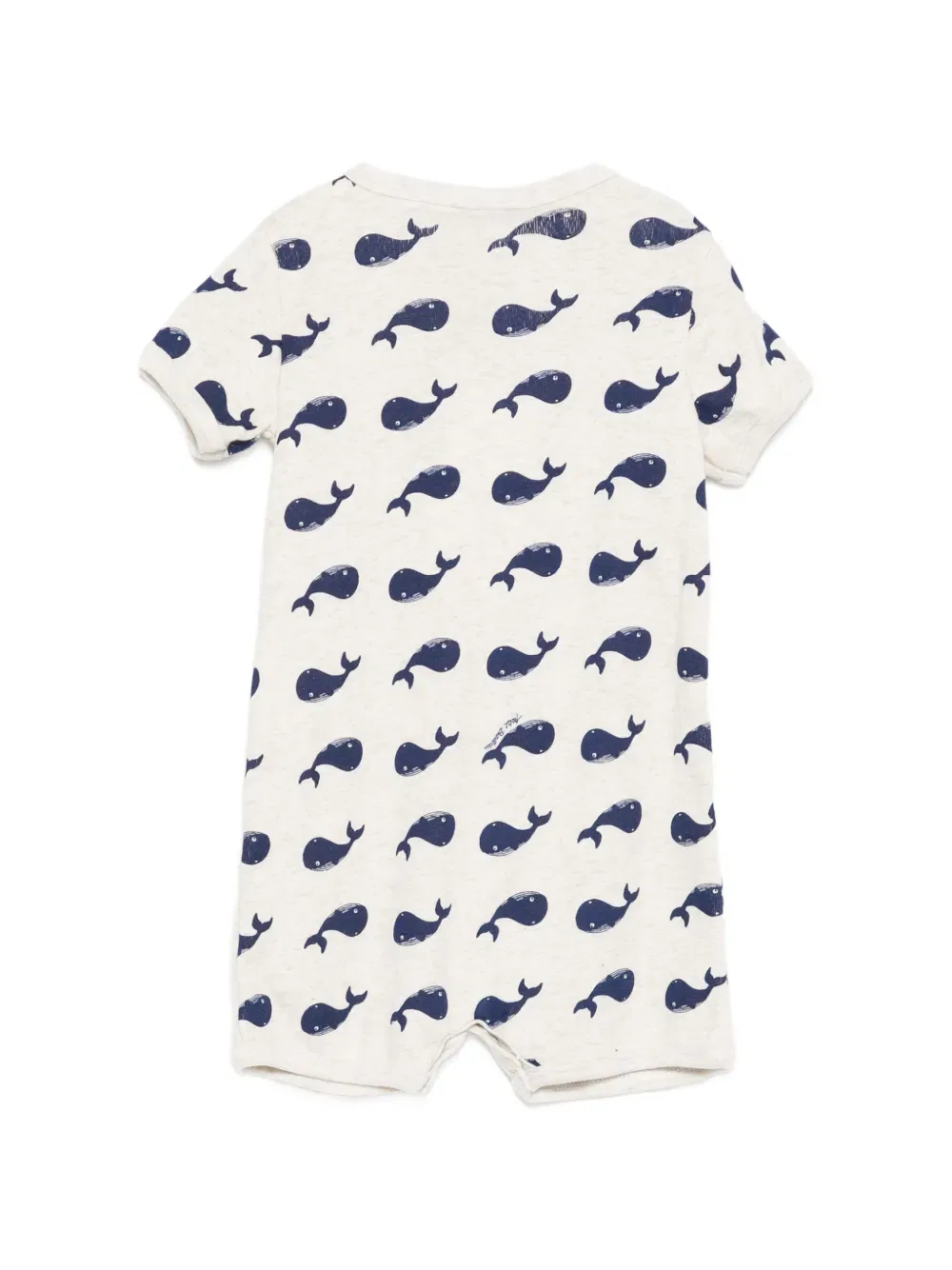 Комбинезон с принтом в виде китового кита Petit Bateau, нейтральный — фото 2