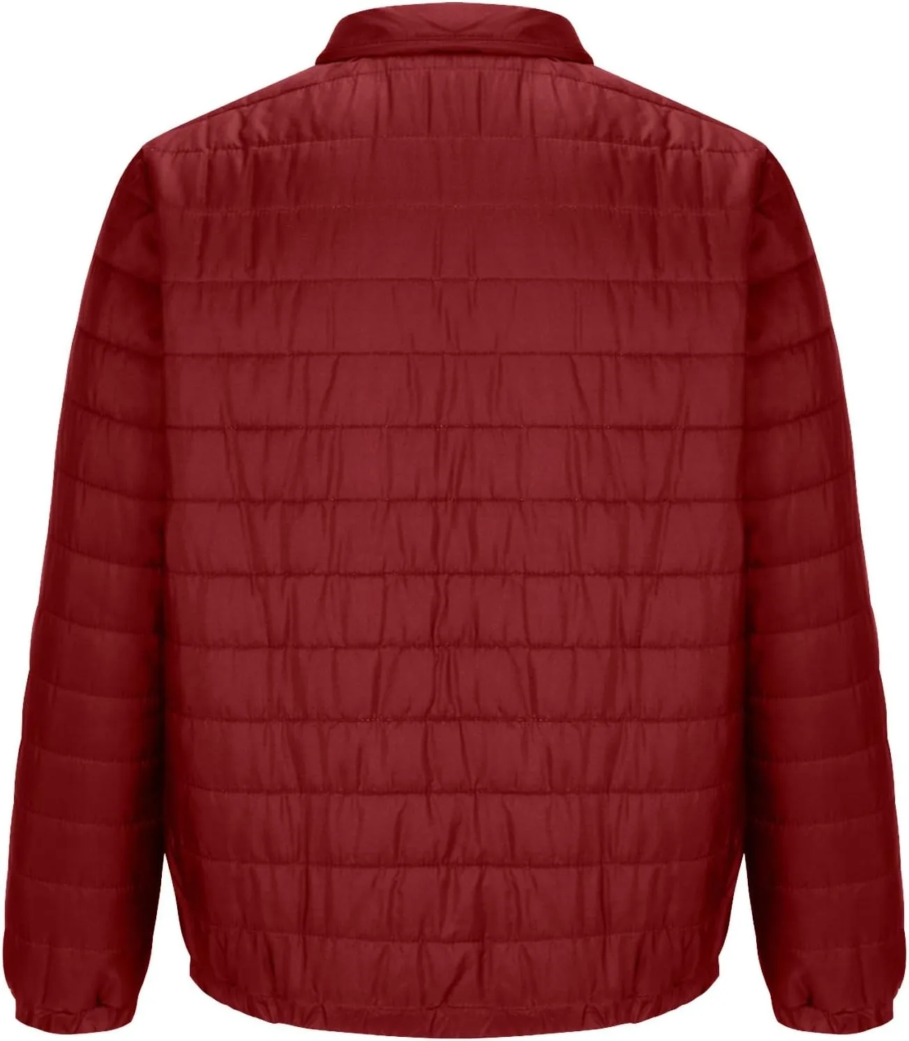 Зимние куртки для мужчин: легкая пуховая куртка на молнии, теплая стеганая куртка, которую можно сложить, стеганая термокуртка Generic, A01 Wine — фото 3