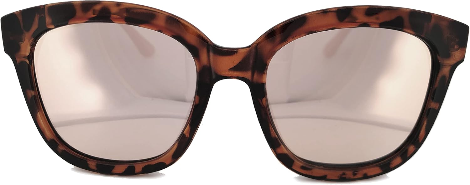 

50-03 RAKOSTA Большие металлические классические ретро-солнцезащитные очки с зеркальными линзами от УФ-излучения для женщин и мужчин (КОРИЧНЕВЫЙ РОЗОВОЕ ЗОЛОТО, 54) O2 eyewear, Brown