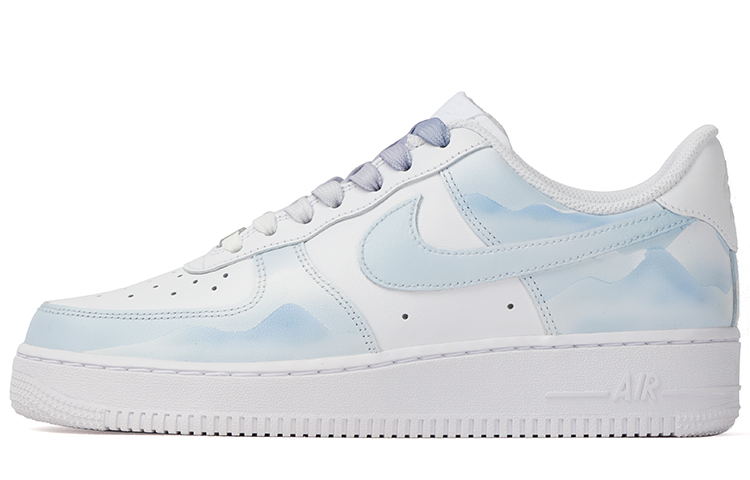 

Nike Кроссовки Air Force 1 Low-Top Skateboard мужские ледяной голубой - бело-голубые, цвет White Blue