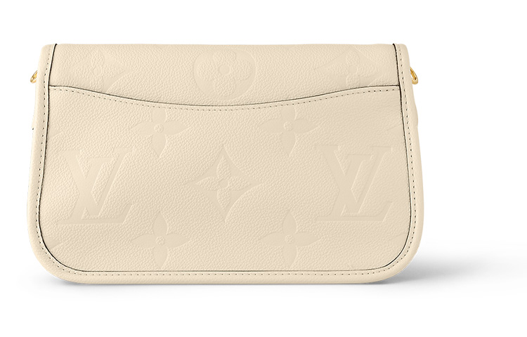 Сумка багет из зернистой телячьей кожи через плечо женская бежевая LOUIS VUITTON — фото 4