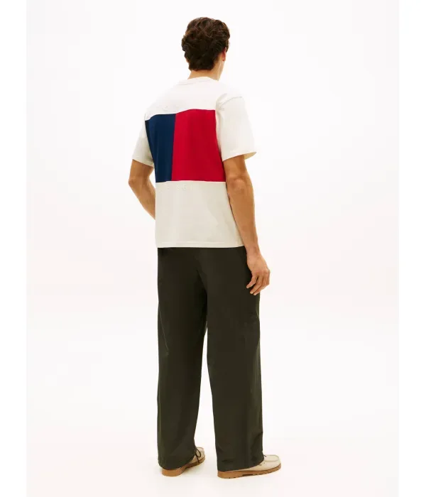 Футболка relaxed fit Tommy Hilfiger, экрю — фото 3