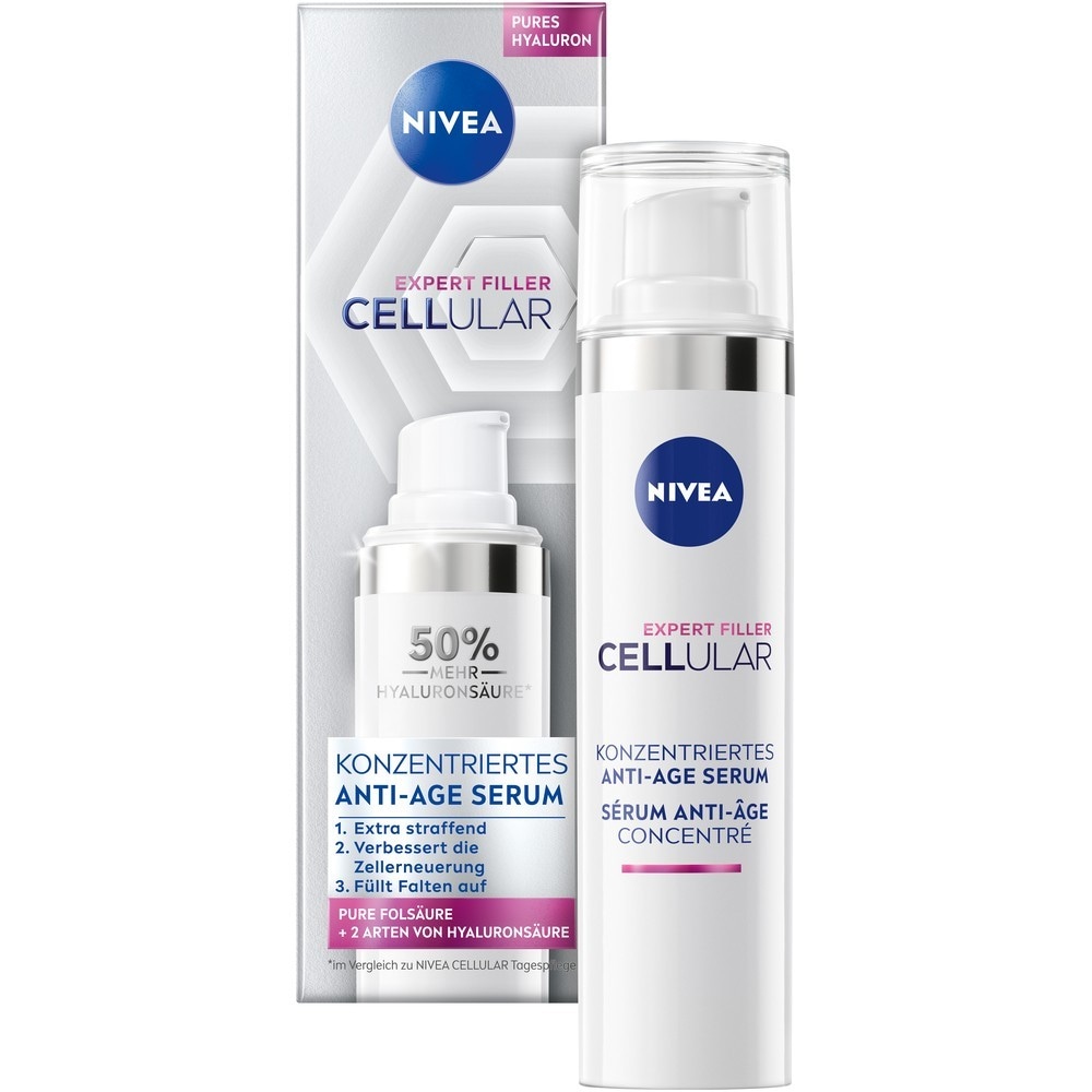 

Сыворотка для лица cellular expert filler intensiv serum Nivea, объем 40 мл