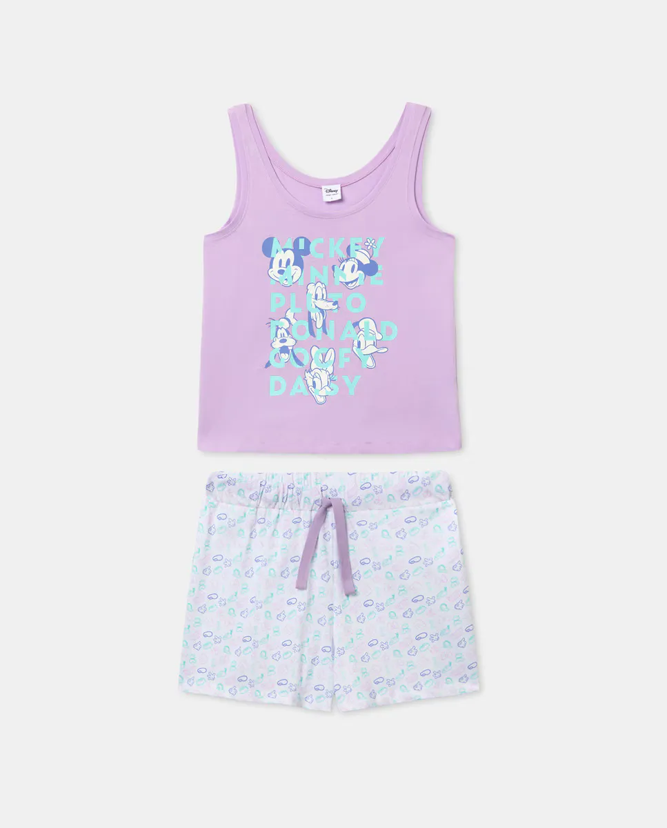 

Женская пышная короткая пижама Easy Wear, сиреневый