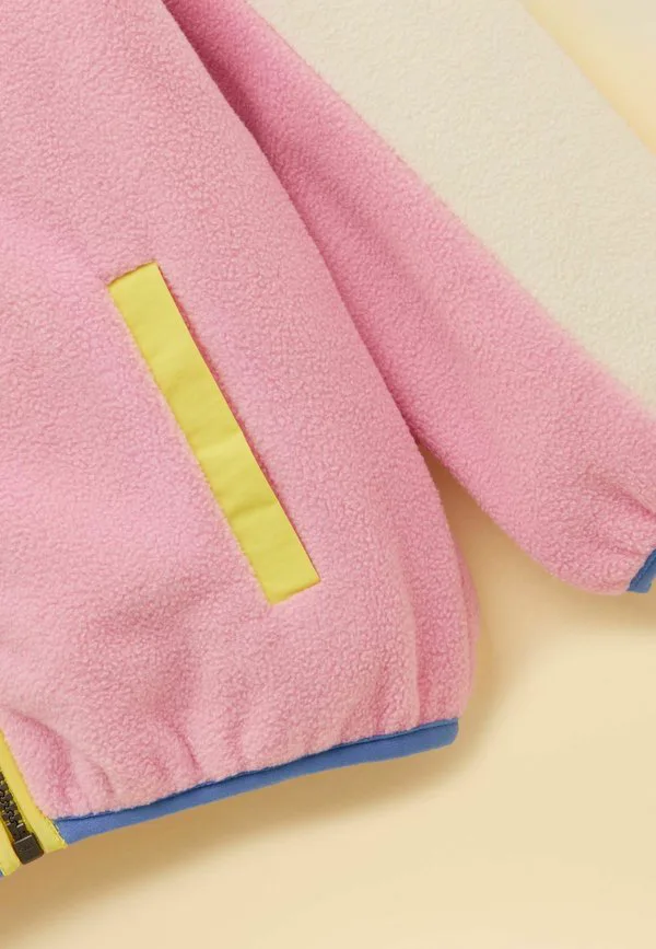 Куртка из флиса на молнии, стандартного кроя. Joules, Pink & Cream — фото 3