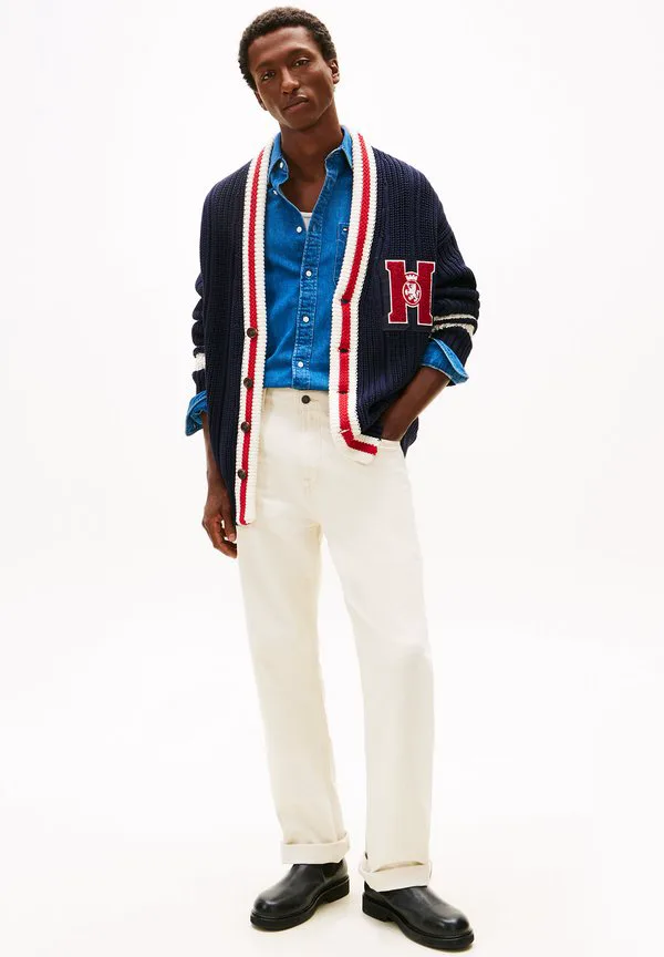 Выстиранные белые джинсы свободного кроя прямого кроя. Tommy Hilfiger, Ecru — фото 2