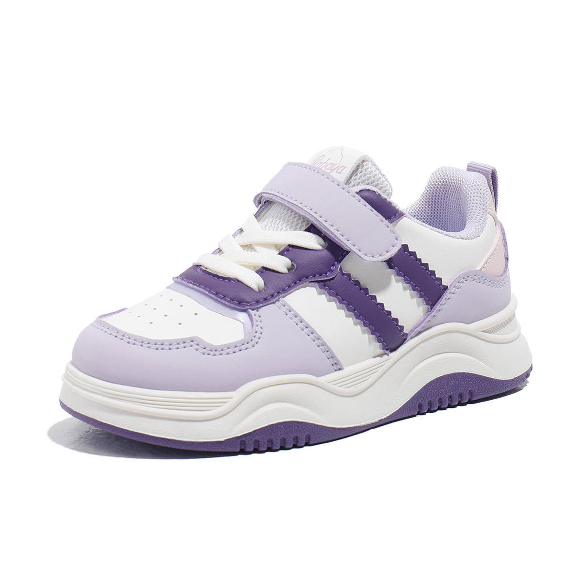 

Антискользящие износостойкие детские повседневные туфли Kids' Babaya, серо-фиолетовый