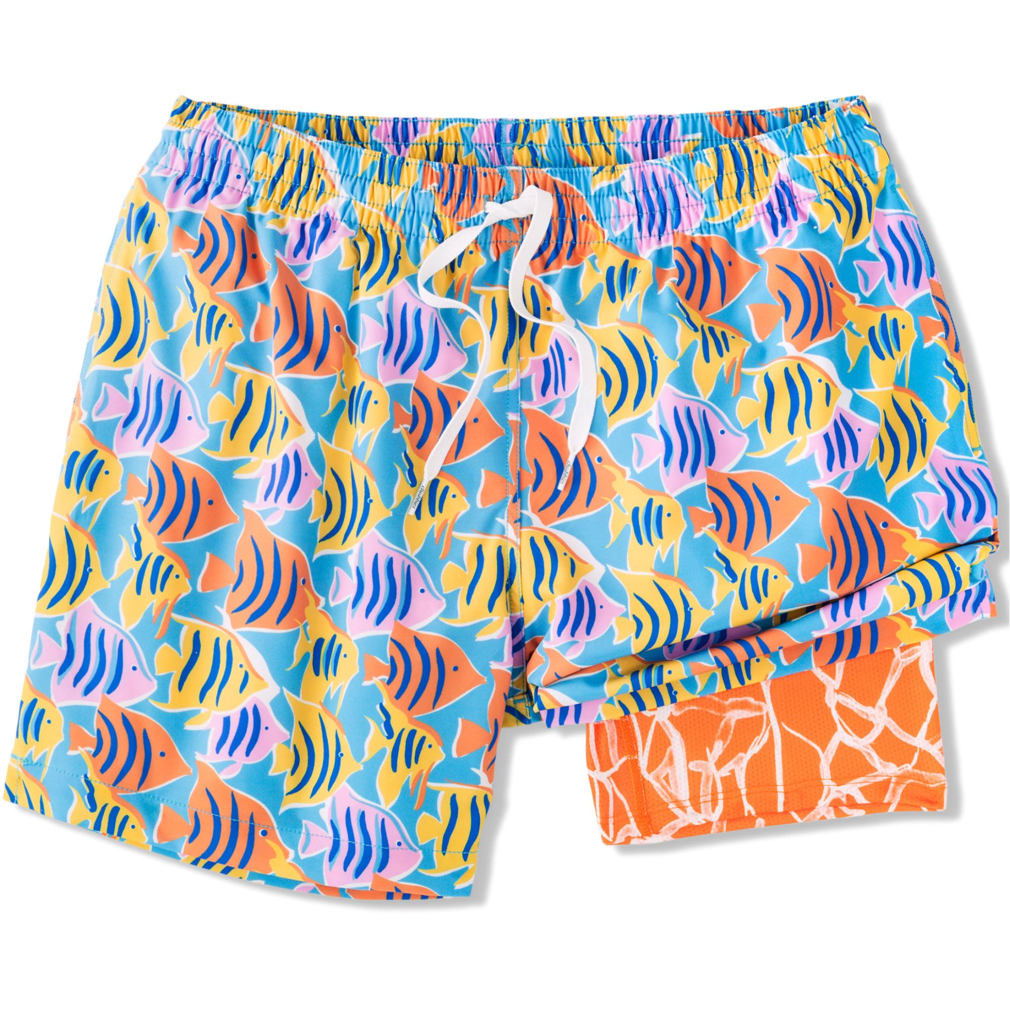 

Мужские плавки-аквариумы 5,5 дюймов, классические, с подкладкой. Chubbies, Bright Blue