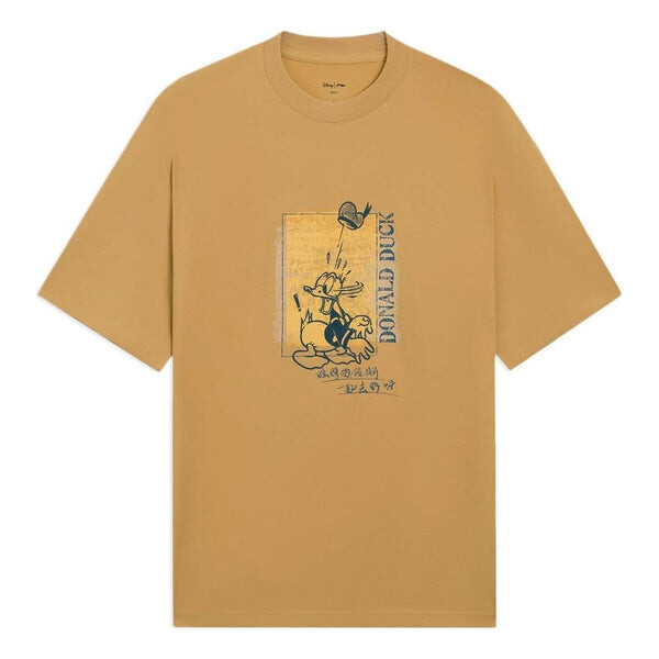

Футболка x disney graphic loose fit t-shirt 'tan' Li-Ning, бежевый