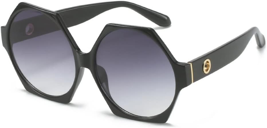 

Солнцезащитные очки с шестиугольной оправой для женщин, солнцезащитные очки с заклепками для мужчин, солнцезащитные очки для женщин с защитой от УФ-излучения UV400 generic, C1