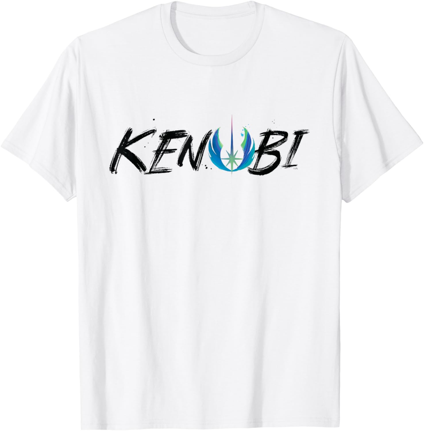 

Футболка с изображением Оби-Вана Кеноби, джедая из «Звездных войн», синяя Star Wars