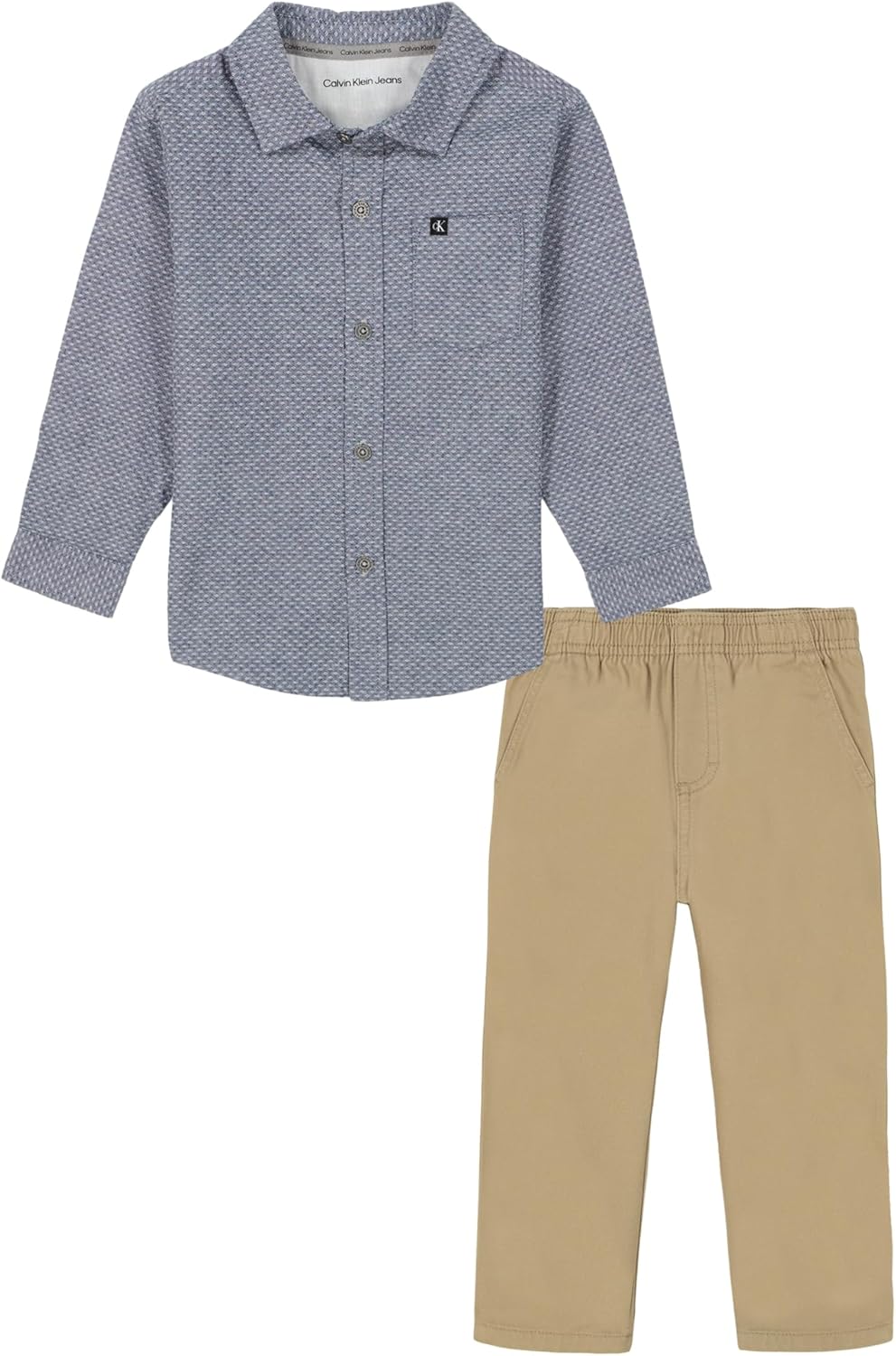 

Комплект из двух тканых брюк Calvin Klein для мальчиков, Blue Denim/British Khaki