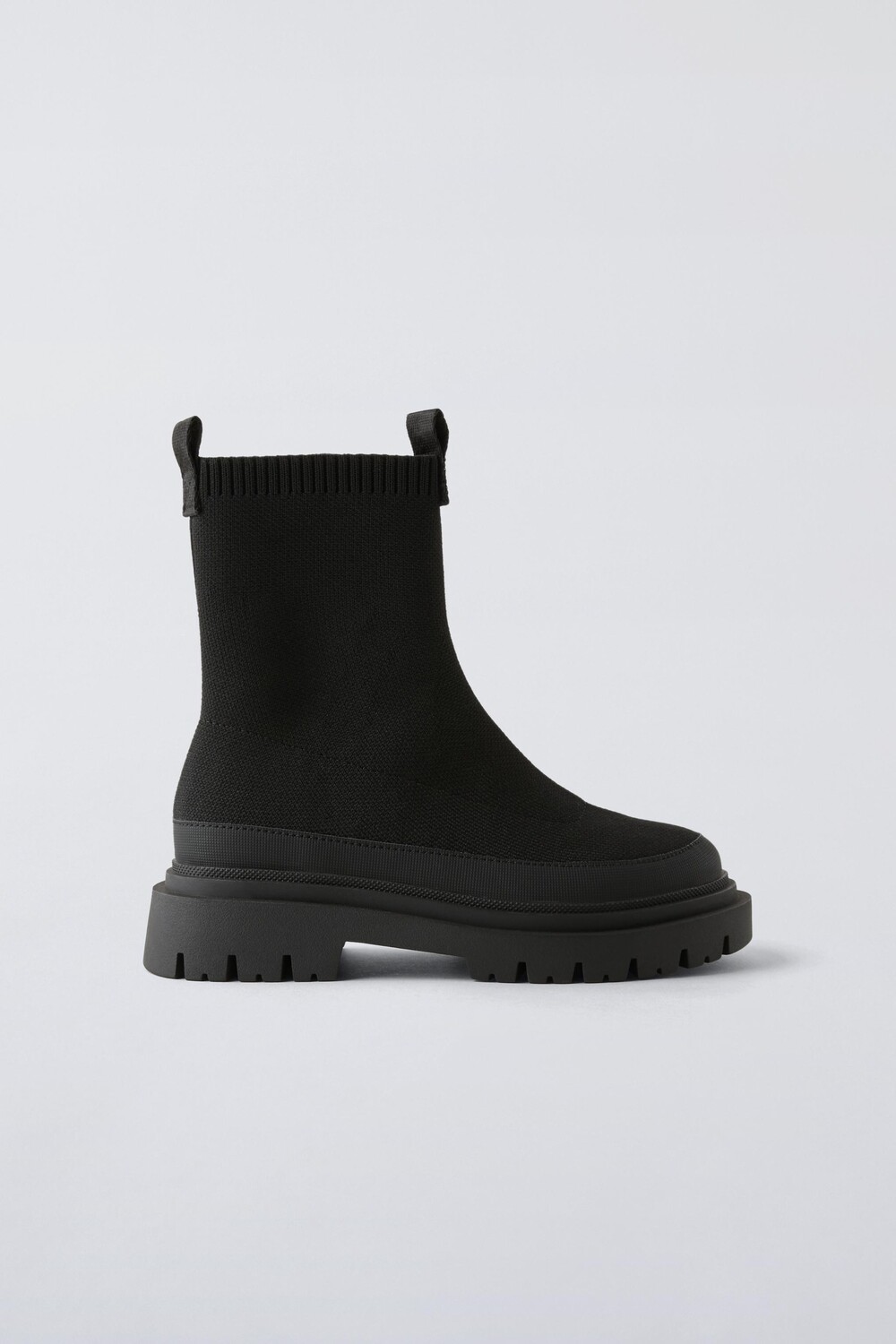 

Ботинки-носки ZARA, черный