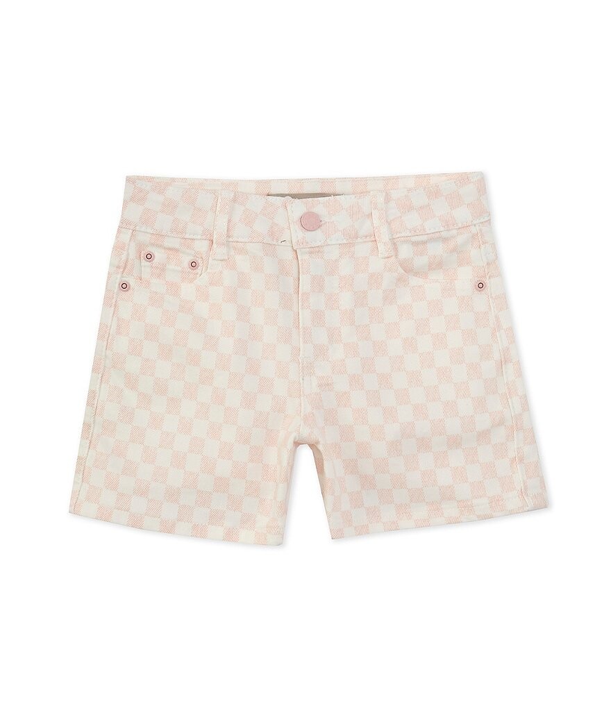 

Шорты в клетку Tractr Little Girls 2T-6X, розовый