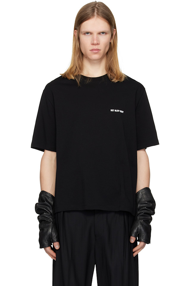 

Футболка с логотипом Det Blev Sent, черный