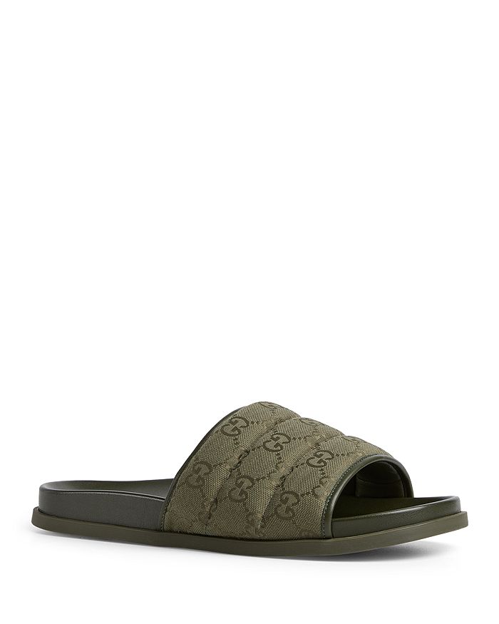 

Мужские сандалии GG Slide Gucci, зеленый