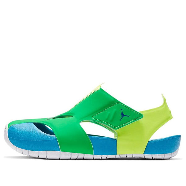 

Сандалии flare casual colorblock green blue yellow sandals 'green blue yellow' Air Jordan, зеленый